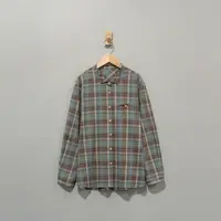 【且听风吟】0115489文艺棉复古翻领格子百搭衬衫    衣长70胸围120