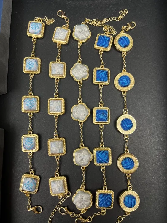 合金手链 壮锦手工手链民族风项链简约个性饰品手工时尚百搭配饰