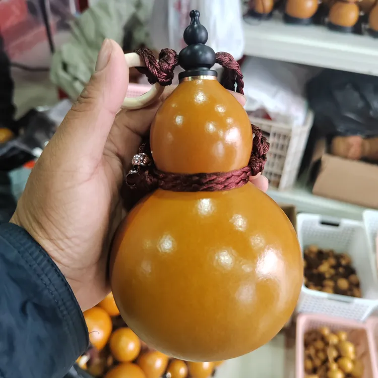 【48小时发货】酒葫芦艺术酒壶摆件装酒装水大号一斤天然水壶仿古