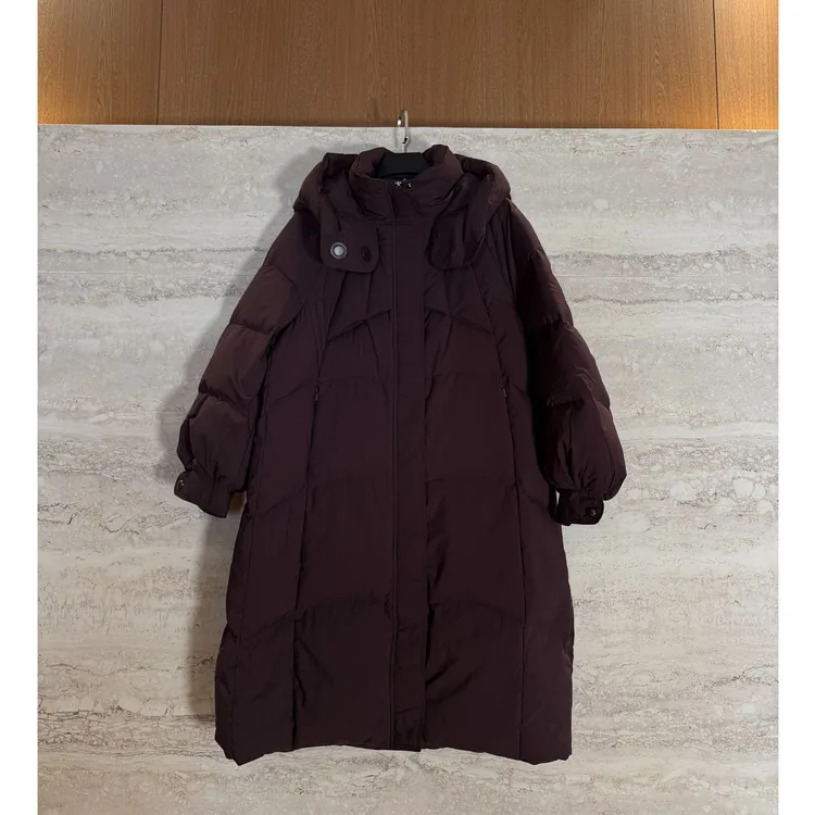 TANTAN 时尚保暖连帽中长款休闲百搭羽绒服3620