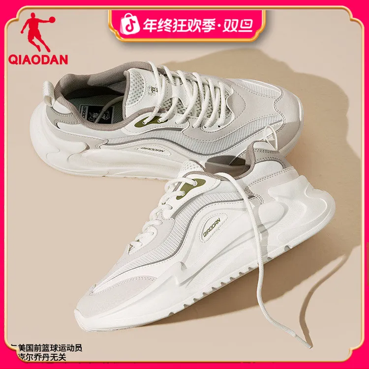乔丹休闲鞋女2025秋冬新款网面透气运动鞋厚底增高老爹鞋轻便鞋子
