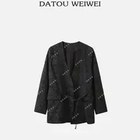 【DTWW大头韦韦】秋季小香风系带西装外套088205
