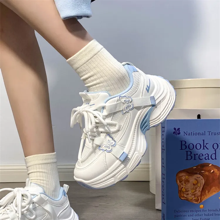 回力加绒女鞋设计网面透气女款新款百搭休闲鞋ins潮厚底运动鞋女