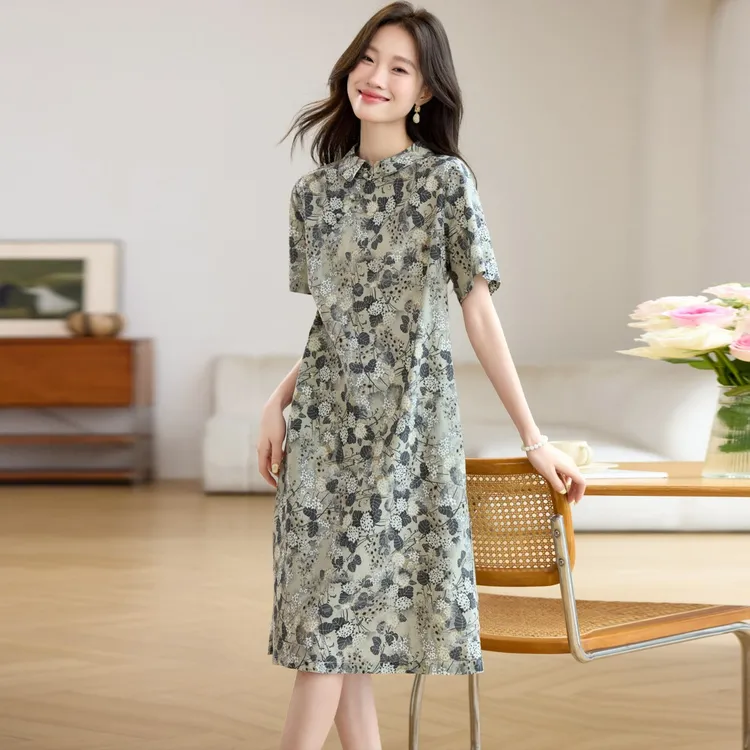 连衣裙2025新款今年流行爆款夏季巨好看新中式国风漂亮休闲裙子女