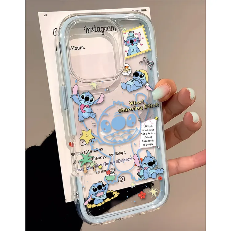 奥菲顿围边史迪仔适用iPhone16/15pro二合一12手机壳苹果14套1312
