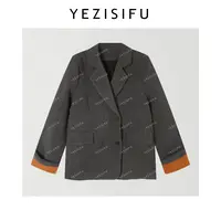 欧尼私服【橘袖西装外套】2025秋季新款斑驳领百搭外套2509C6103
