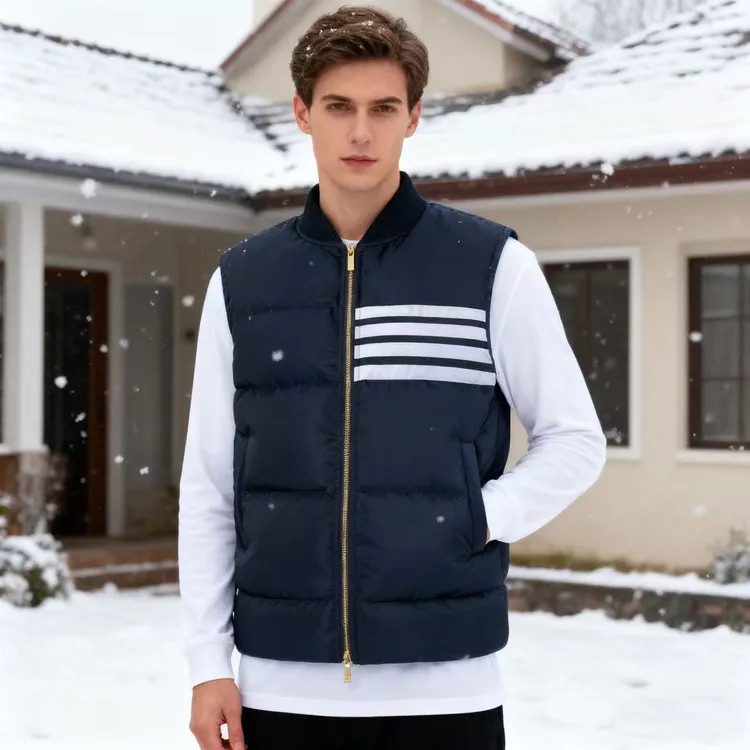 T秋冬季TB羽绒马甲男女款无袖背心90羽绒服保暖夹克