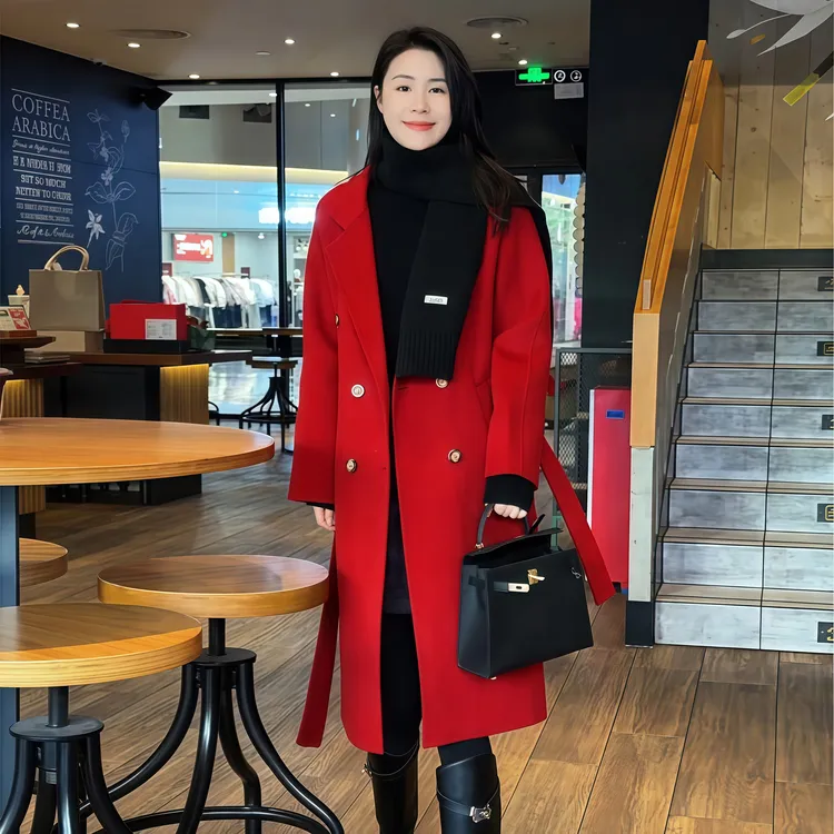 【恋冬大衣】Mayya Plus麦芽定制100%绵羊毛气质双面呢大衣32547795
