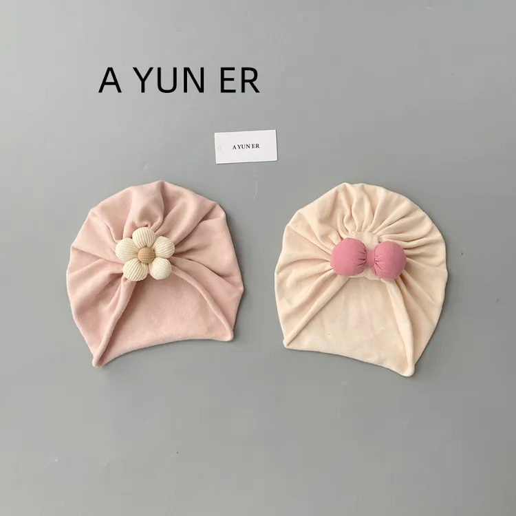 婴儿帽子春秋薄款宝宝胎帽婴幼儿女护囟门帽护耳帽无骨印度帽冬季