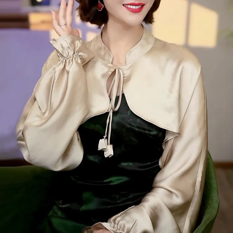 布塔重磅真丝桑蚕丝夏季女士透气凉感防晒披肩时尚百搭8219