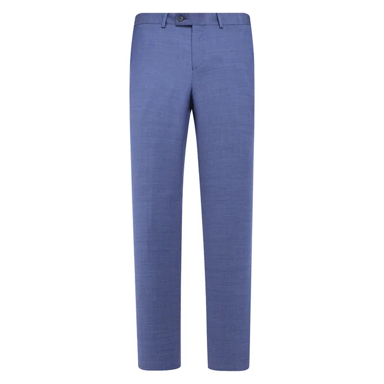 Y1488路春秋男式西裤 中腰修身商务休闲长裤 蓝色
