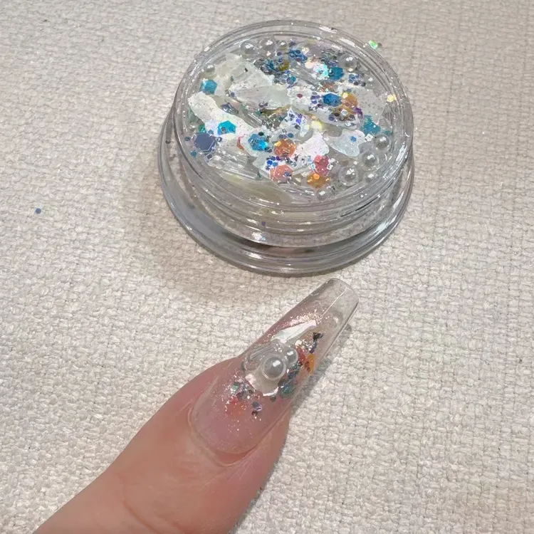 美甲自调亮片素材名为（时悦）