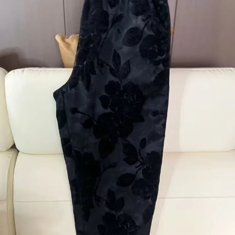 冬季薄棉柔软舒适时尚宽松九分罗卜裤百搭