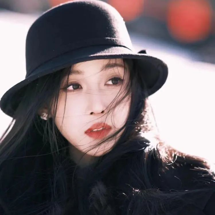 秋冬季帽子女法式复古千金名媛黑色礼帽赫本风显脸小毛呢渔夫帽