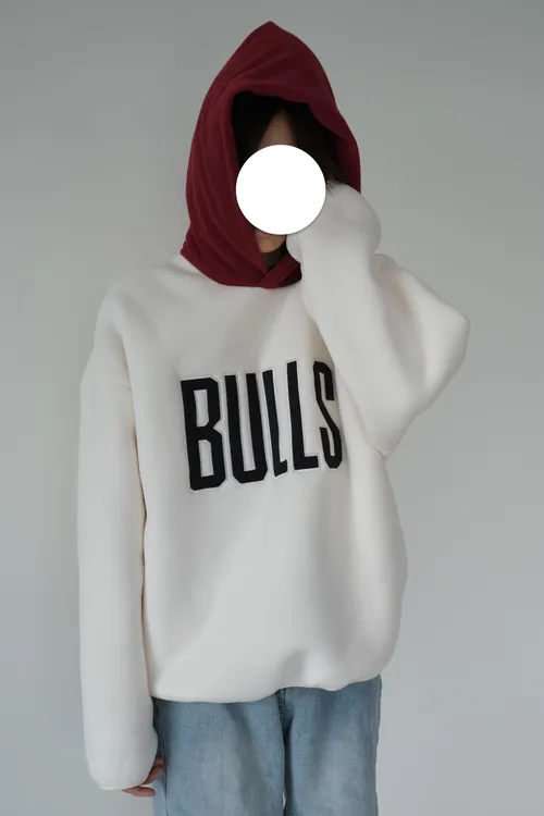 情侣重工刺绣连帽撞色设计秋冬加绒宽松版情侣卫衣上衣外套 625