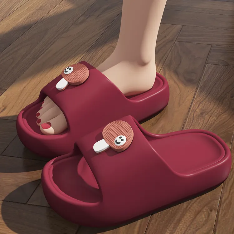 可爱蘑菇休闲轻便室内拖鞋女2025夏季防滑情侣拖鞋男可外穿不臭脚