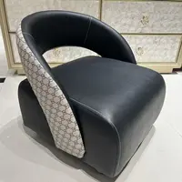 轻奢高定中古风单人休闲溜溜凳小户型客厅家用异形靠背溜溜凳