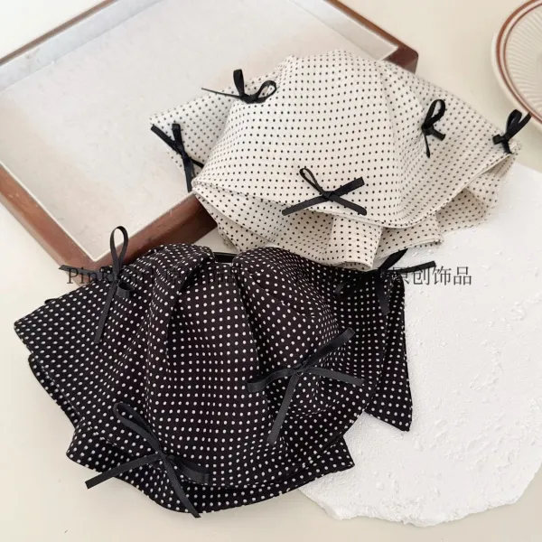 Pink Girl F951新款气质经典波点裙摆马尾抓夹减龄显年轻发夹发饰