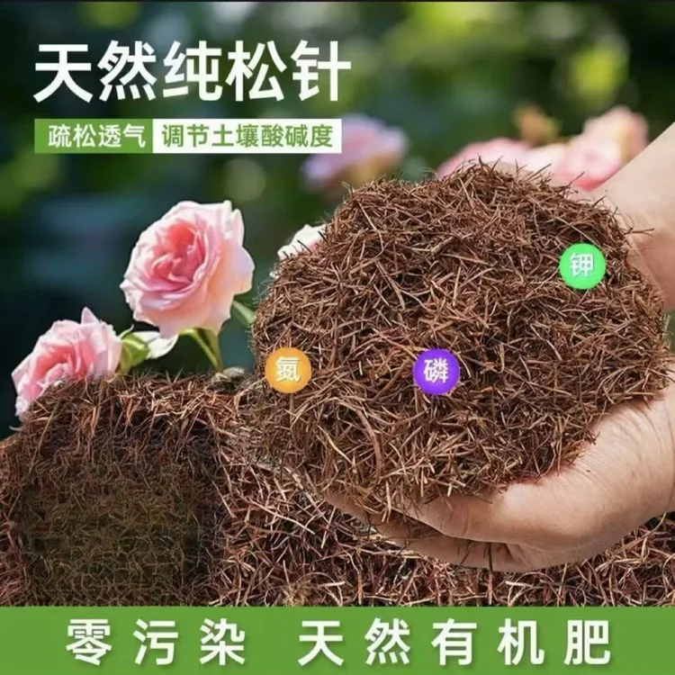 纯发酵无土松针落叶松腐叶土花卉种植通用营养土