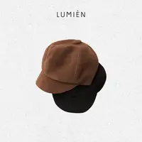 【LUMIEN 新品】文艺复古100羊皮显脸小休闲百搭报童帽LX5IAA176