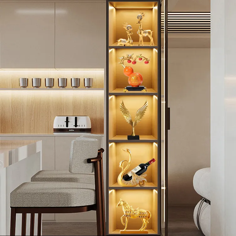 现代酒柜装饰摆件轻奢高档家居客厅电视柜玄关办公室展示柜工艺品
