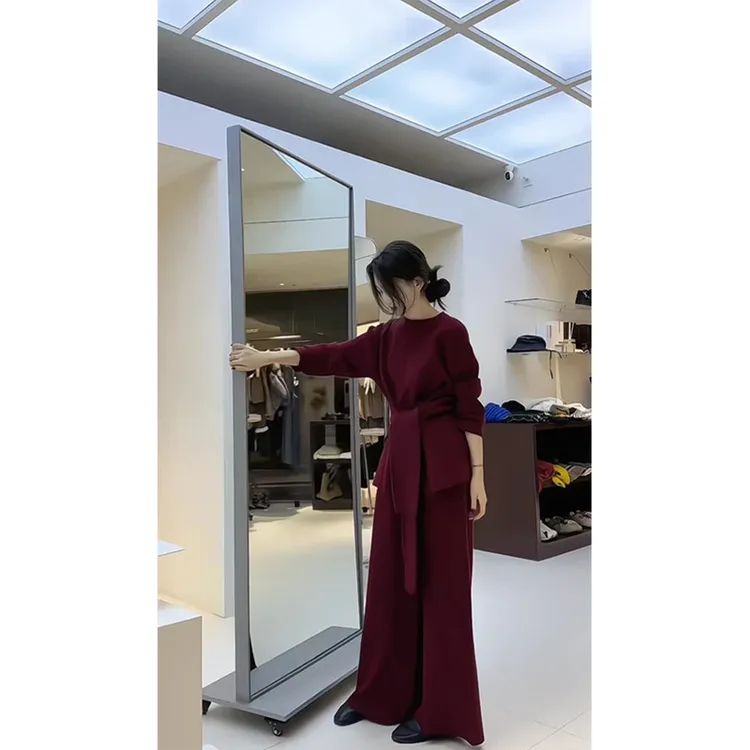 韩系设计感慵懒系带套装女2025春秋气质收腰两面穿上衣高腰阔腿裤