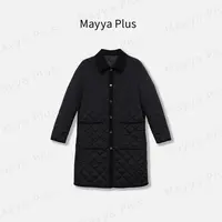 【摩登报刊】Mayya Plus麦芽定制气质显瘦流光风棉衣32537136
