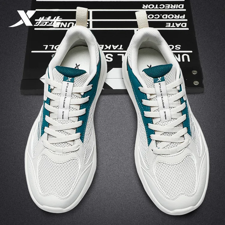 特步男鞋春季新款官方正品运动鞋网面透气休闲鞋舒适减震跑步鞋男