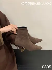 韩女通勤日~显瘦小短靴女瘦瘦靴子0305/A11