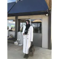 【纯真冬雪】冬季韩系氛围感气质百搭法式HC毛呢外套254U3425
