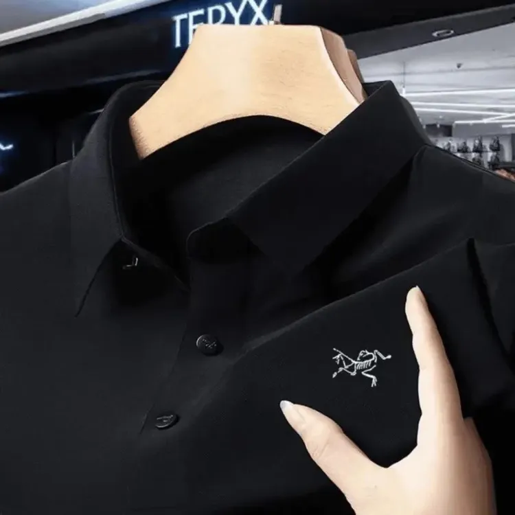 ARCTERYX始祖刺绣鸟短袖T恤男士体恤户外运动休闲Polo衫透气上衣
