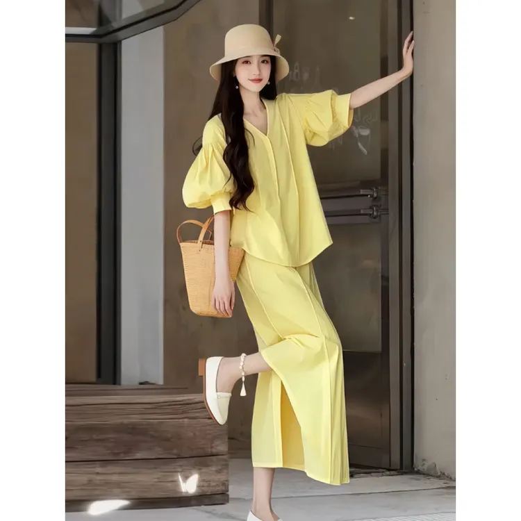 新店福利夏季套装显瘦时尚气质洋气休闲高腰女2025年夏季新款都市