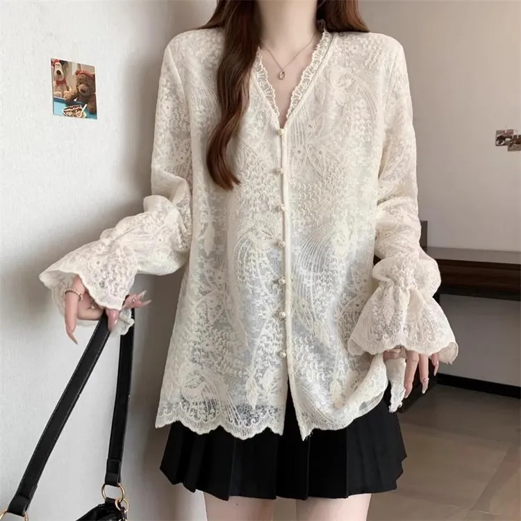 夏季女气质美式复古休闲女宽松上衣