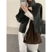J-C5016#YOUR#这件复古皮衣外套真的很戳我 也泰好看了叭(福利)