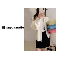JS韩系复古双拉链毛衣外套女宽松百搭针织开衫秋冬新款外套女0957