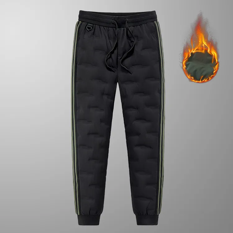 冬季外穿加厚羽绒裤防寒防风保暖90白鸭绒户外男士时尚休闲裤大码