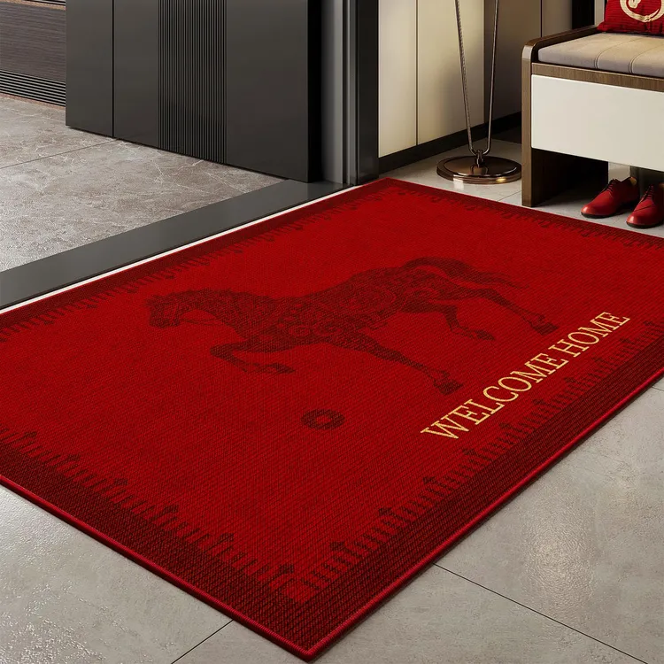 马年入户门地垫2026新年喜庆门口脚垫玄关地毯