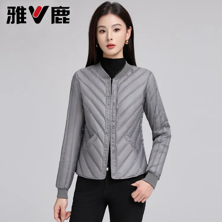 V/雅鹿羽绒内胆女轻薄修身贴身马甲内穿保暖打底羽绒服2025新款冬