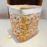 3D小熊三层加厚防潮拉链帆布收纳筐钢圈收纳袋加厚家用小熊收纳筐
