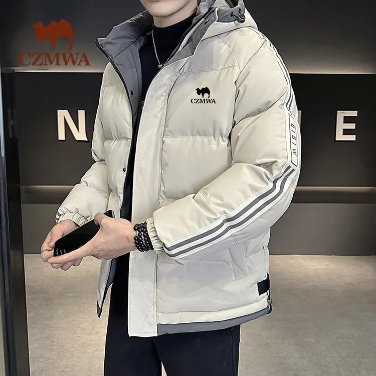 骆驼骑师冬季连帽棉服男加厚保暖棉衣潮流防寒宽松防风棉袄外套