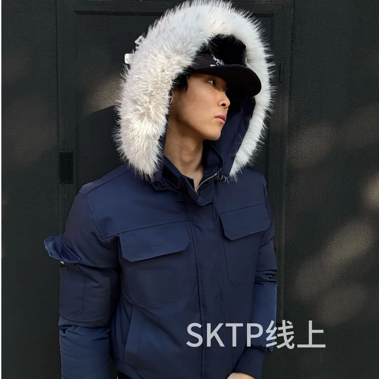 SKATEPARK”骑兵派克“冬季加厚派克服收腰短宽冬季棉服毛领外套