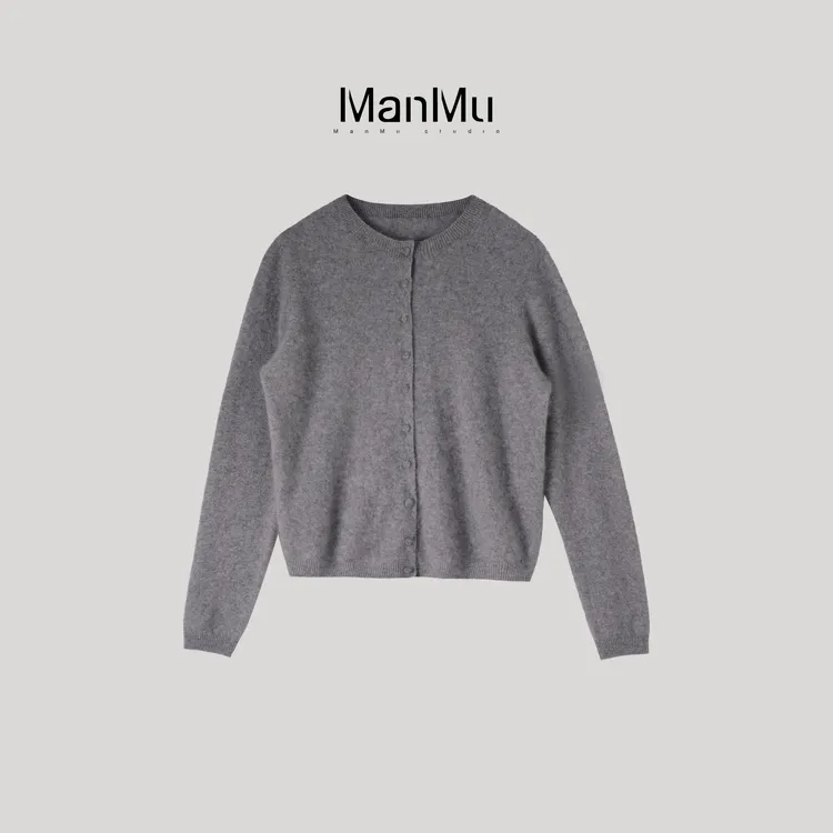 满目ManMu 【张琪专属】高级定制秋冬时尚百搭三色羊绒衫350569