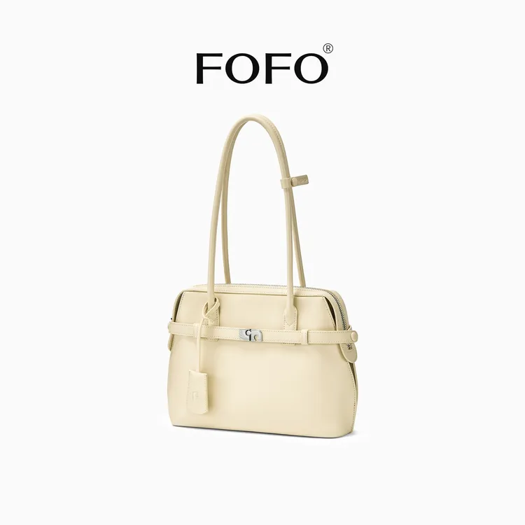 FOFO中号公文包简约百搭单肩包小众高级感设计师秋冬极简通勤