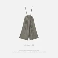Meiying-“黑夜盛夏”100桑蚕丝丝绒连体裤YA5QO001