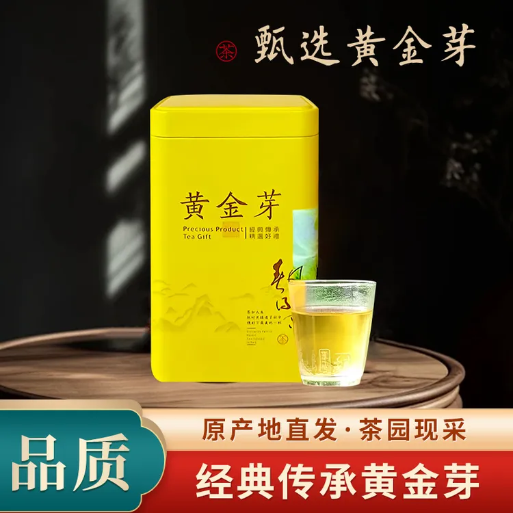 经典传承黄金芽甄选黄金芽茶古法蒸青工艺鲜爽回甘2025新茶