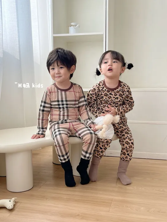 儿童睡衣家居服秋衣秋裤秋季儿童睡衣秋冬款小孩儿童秋衣秋裤套装