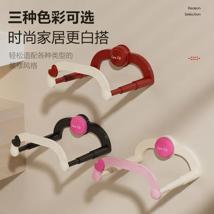 吸盘奶油脸盆伸缩置物架家用浴室卫生间免打孔收纳架省空间收纳架