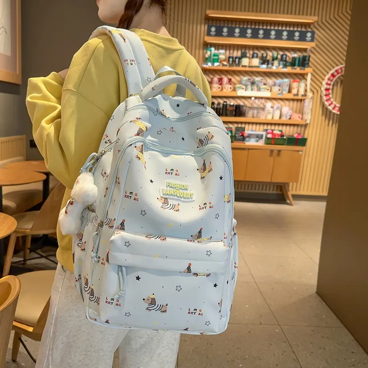 小清新初中生书包女高中生大学生双肩包女生高颜值小学生女孩背包