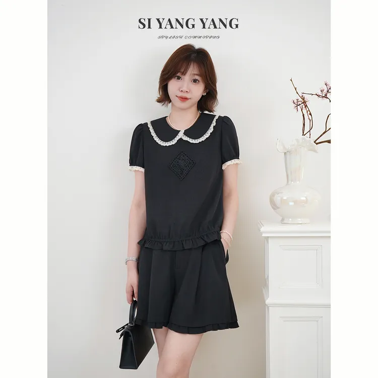 斯洋洋SIYANG超柔麻感轻薄舒爽透气精致通勤减龄T恤SY507A014SYY