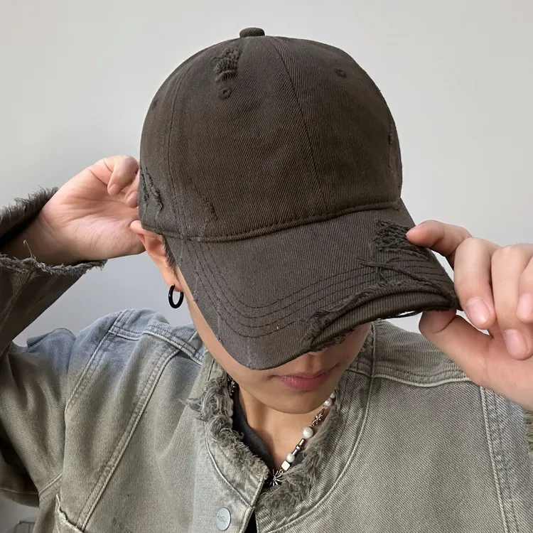 LEVMLON-侧边渐变设计大头围加深鸭舌帽基础百搭高品质男女同款